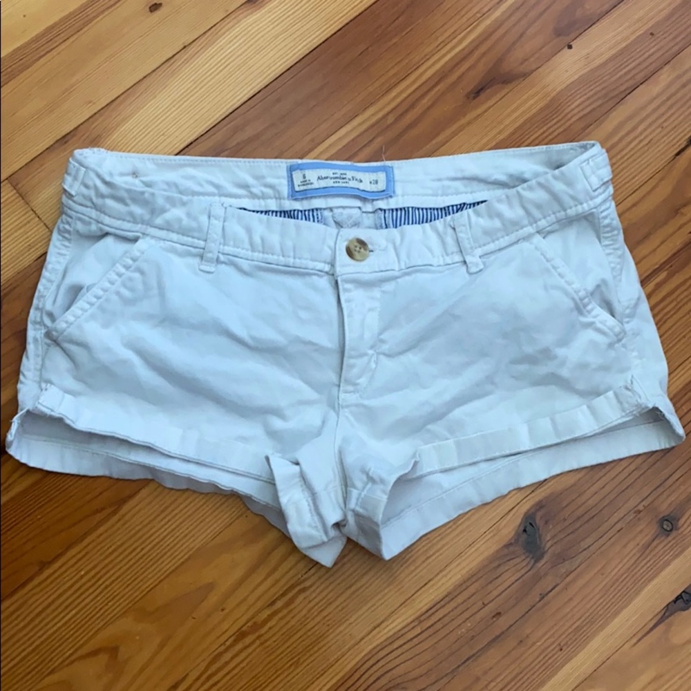 Abercrombie white shorts